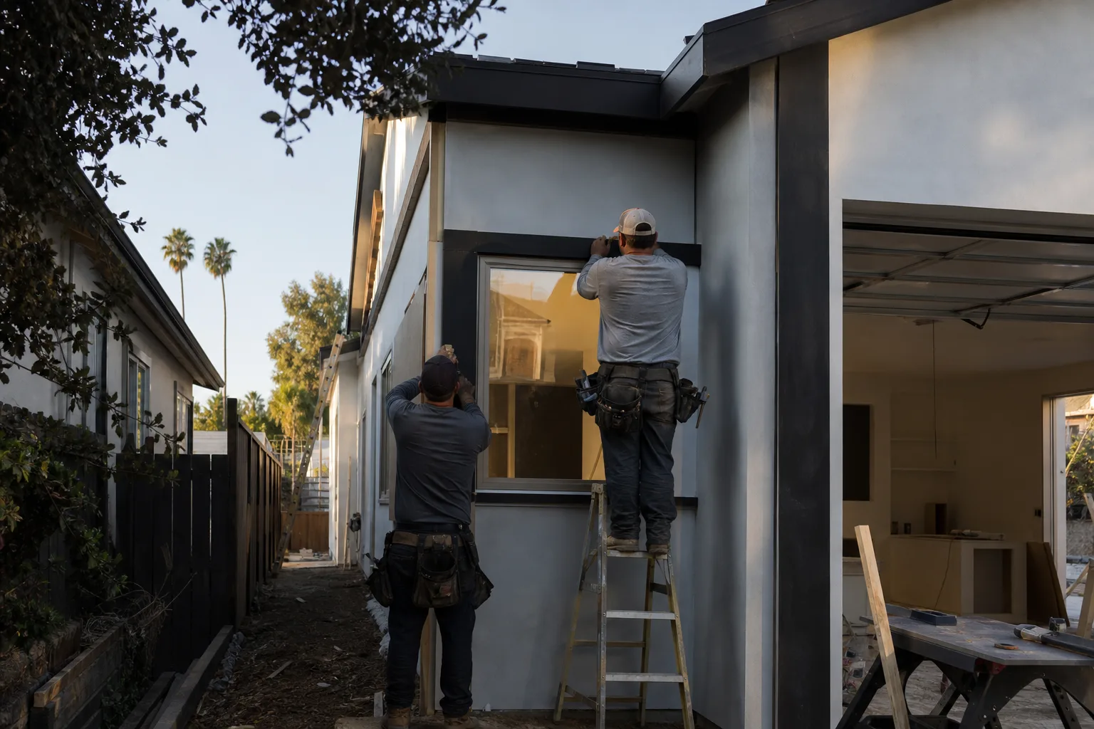 UBIC craftspeople on a premium residential jobsite